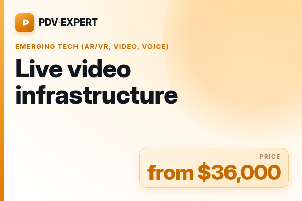 Live video infrastructure