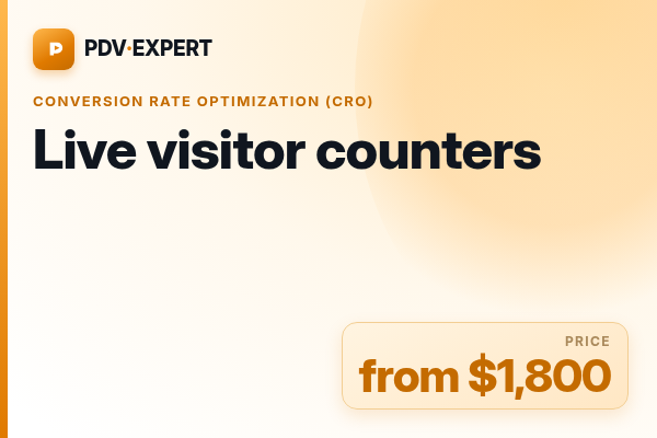 Live visitor counters