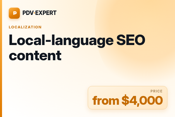 Local-language SEO content