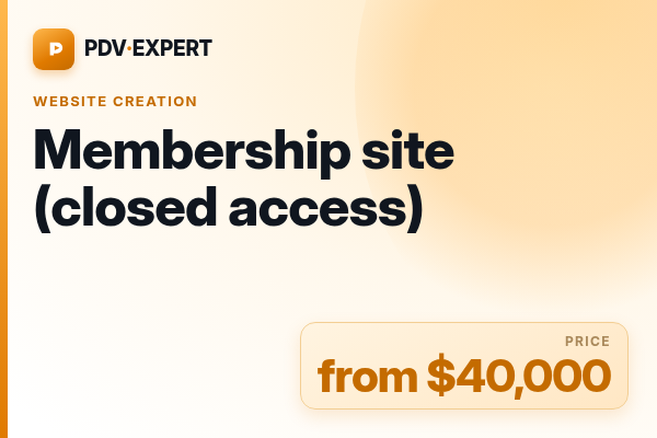 Membership site (closed access)