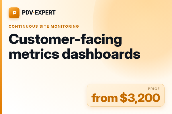 Customer-facing metrics dashboards