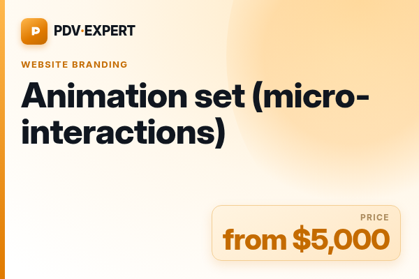 Animation set (micro-interactions)