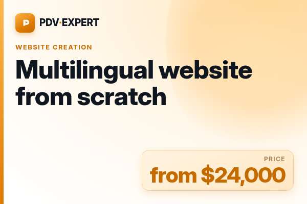 Multilingual website from scratch
