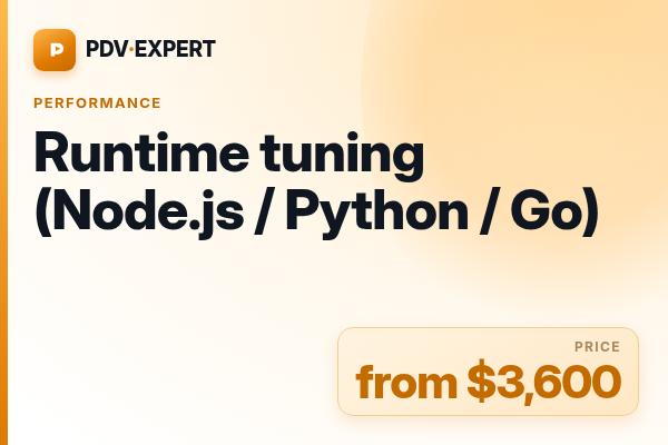 Runtime tuning (Node.js / Python / Go)