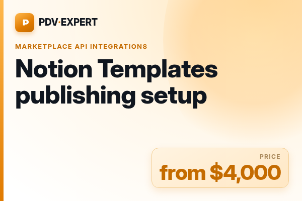 Notion Templates publishing setup