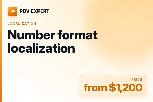 Number format localization