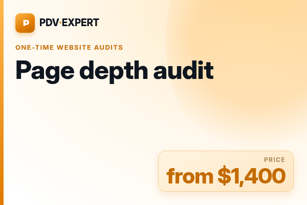 Page depth audit