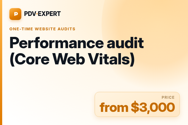Performance audit (Core Web Vitals)