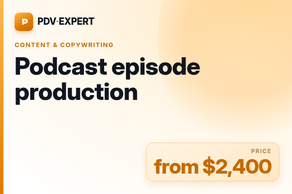 Podcast episode production