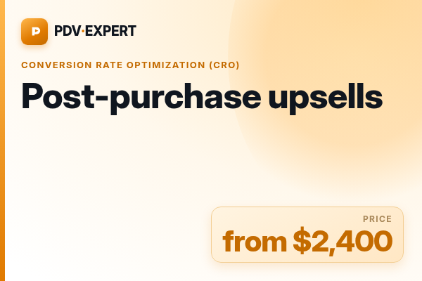 Post-purchase upsells