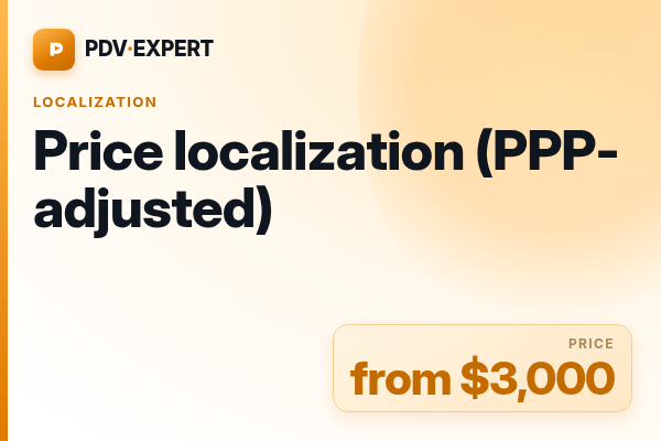 Price localization (PPP-adjusted)
