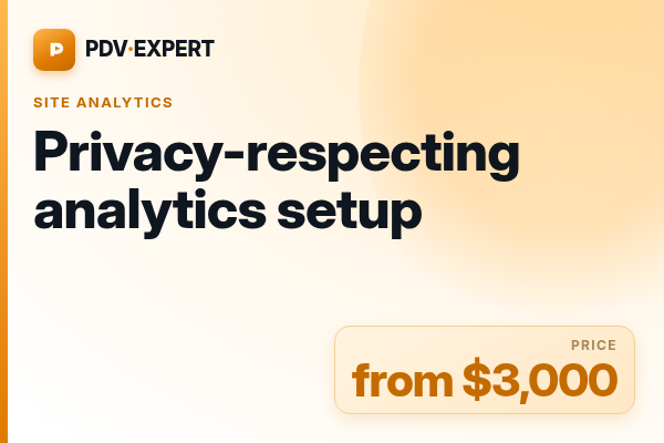 Privacy-respecting analytics setup