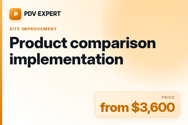 Product comparison implementation
