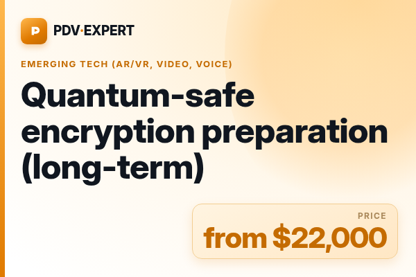 Quantum-safe encryption preparation (long-term)