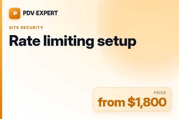 Rate limiting setup
