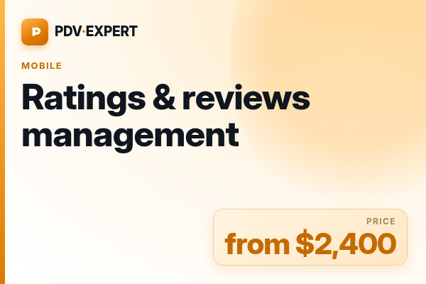 Ratings & reviews management