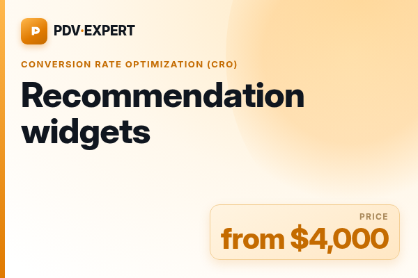 Recommendation widgets