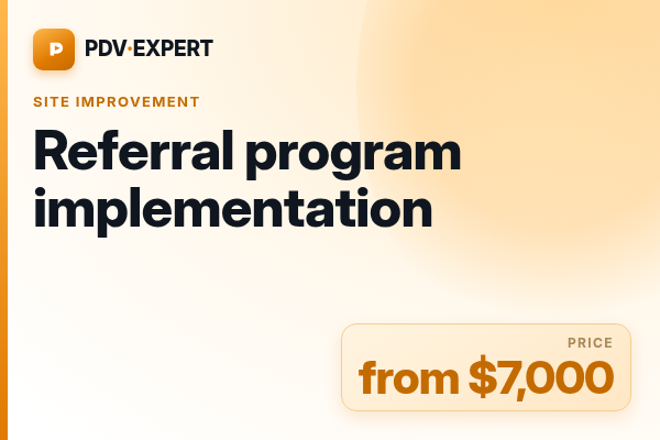 Referral program implementation