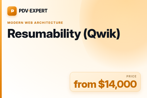 Resumability (Qwik)