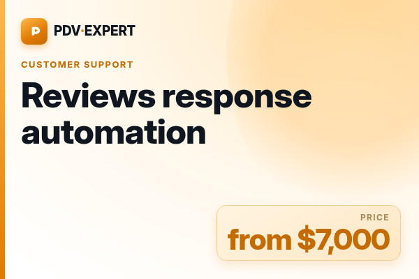 Reviews response automation