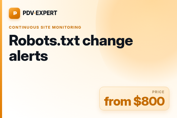 Robots.txt change alerts