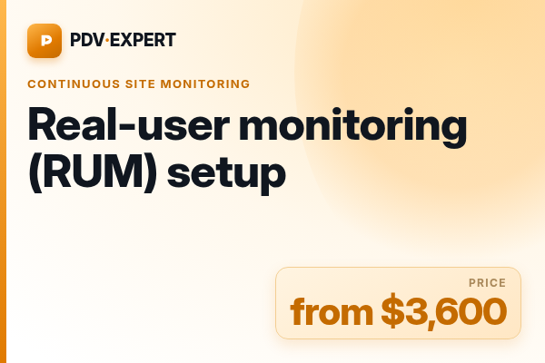 Real-user monitoring (RUM) setup