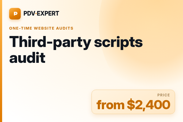 Third-party scripts audit