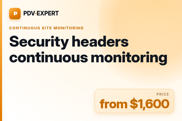Security headers continuous monitoring