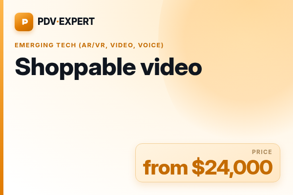 Shoppable video