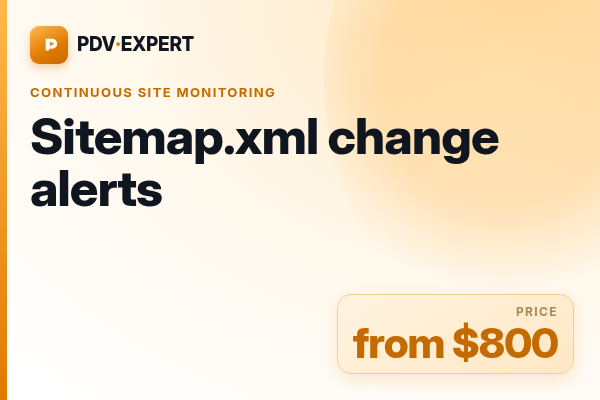 Sitemap.xml change alerts