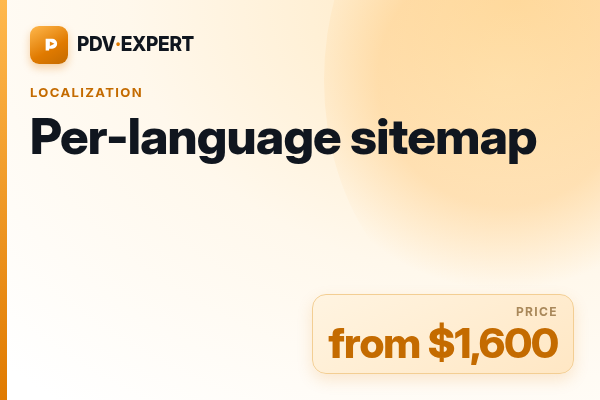 Per-language sitemap