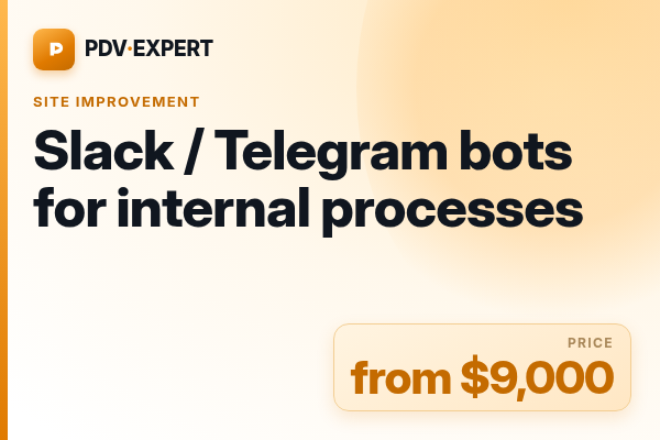 Slack / Telegram bots for internal processes