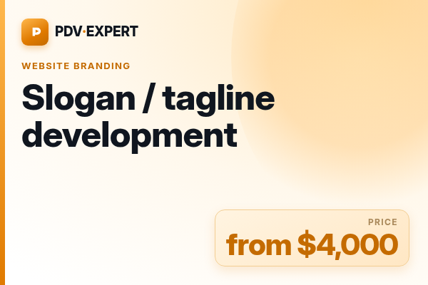 Slogan / tagline development