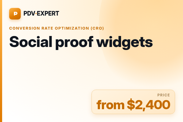 Social proof widgets