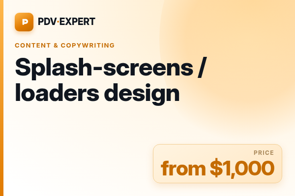 Splash-screens / loaders design