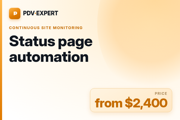 Status page automation