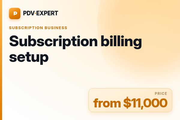 Subscription billing setup