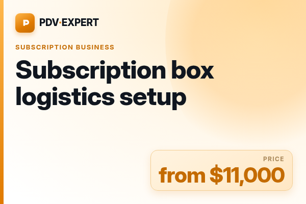 Subscription box logistics setup