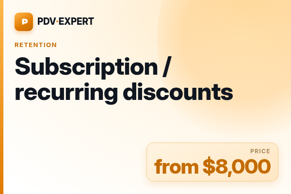 Subscription / recurring discounts