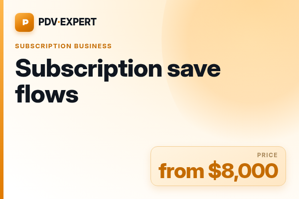 Subscription save flows