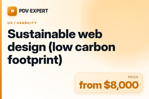 Sustainable web design (low carbon footprint)