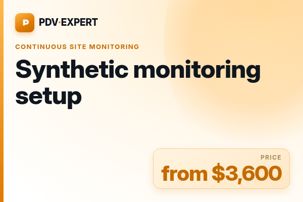Synthetic monitoring setup
