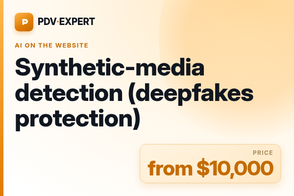 Synthetic-media detection (deepfakes protection)