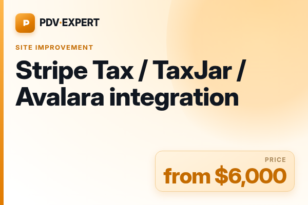 Stripe Tax / TaxJar / Avalara integration