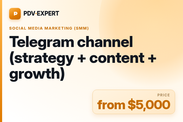 Telegram channel (strategy + content + growth)