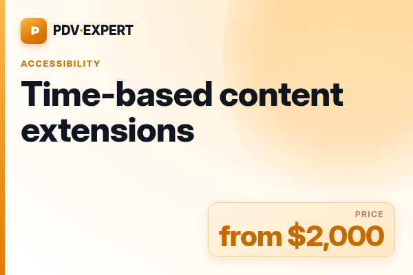 Time-based content extensions