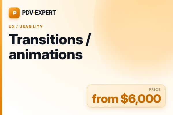 Transitions / animations