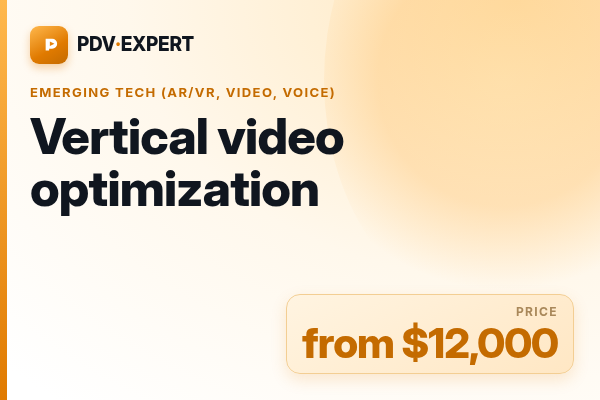 Vertical video optimization