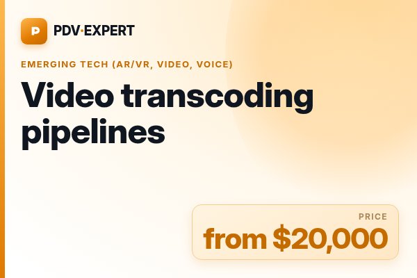 Video transcoding pipelines
