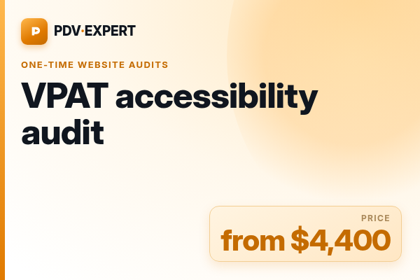 VPAT accessibility audit